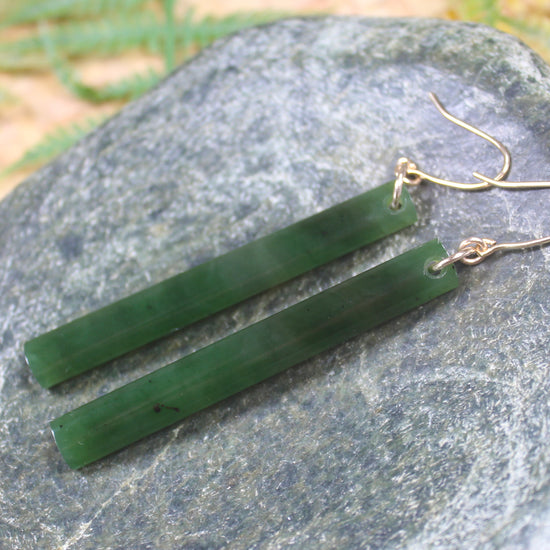 Kawakawa Pounamu earrings
