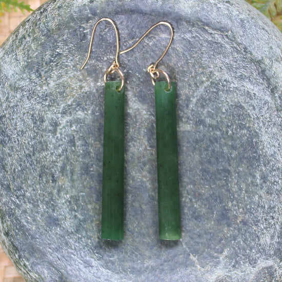 Kawakawa Pounamu earrings