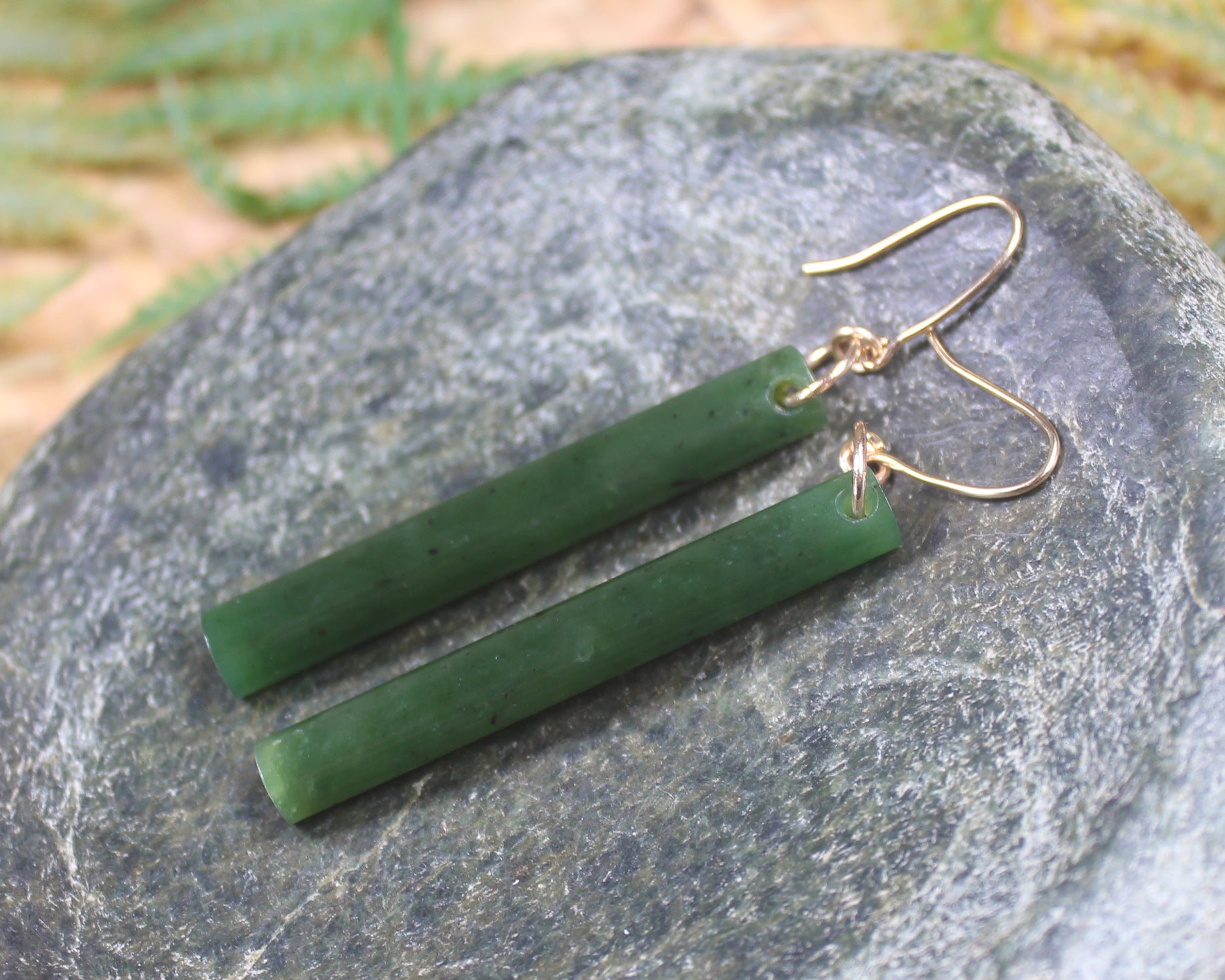 Kawakawa Pounamu earrings