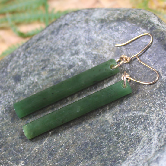 Kawakawa Pounamu earrings