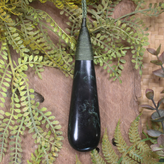 Kawakawa Pounamu Roimata Pendant - NZ Greenstone