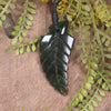 Kawakawa Pounamu Fern pendant - NZ Greenstone
