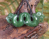 Pekapeka Pendant carved from Hapopo Pounamu - NZ Greenstone