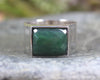 Sterling Silver Kawakawa Pounamu Ring - NZ Greenstone