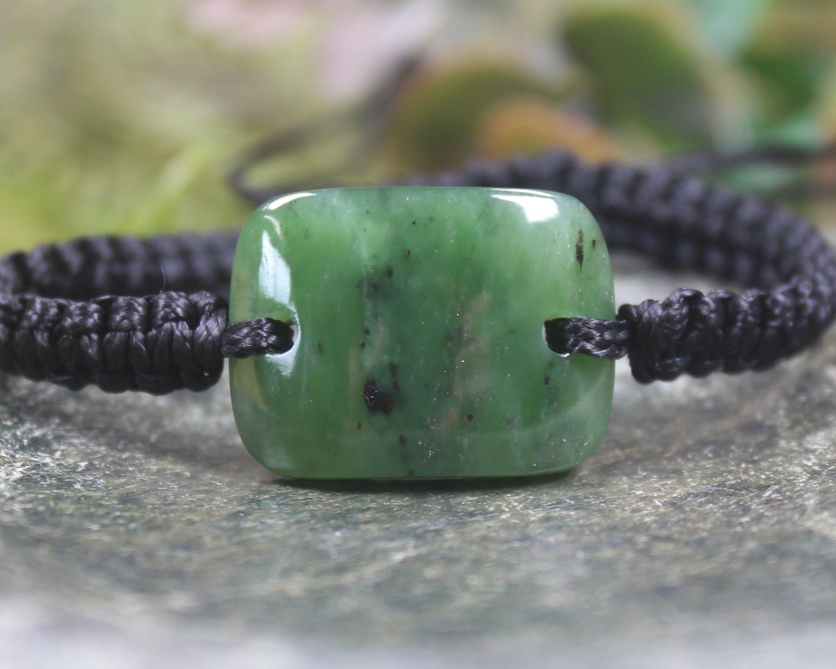 Adjustable Hapopo Pounamu Bracelet - New Zealand Greenstone