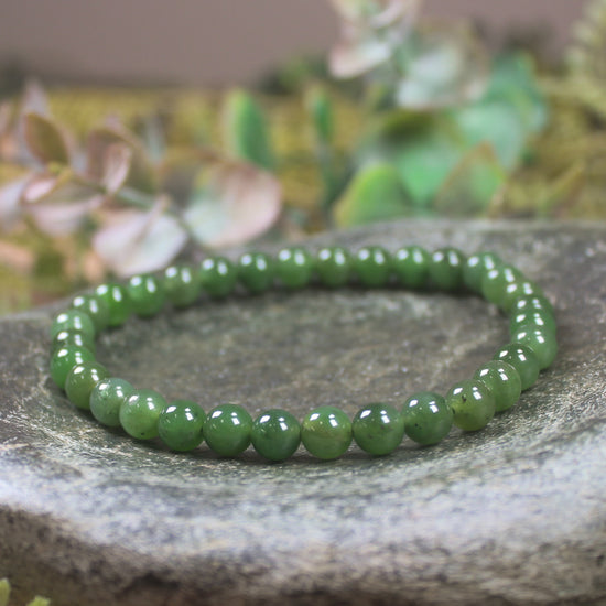 Hapopo Pounamu beaded bracelet