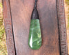Roimata Teardrop carved from Hapopo Pounamu - NZ Greenstone