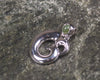 NZ Greenstone Sterling Silver Small Koropepe Pendant (BE211) Hapopo Pounamu