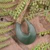 Hei Matau or Fish Hook carved from Hapopo Pounamu - NZ Greenstone