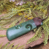 Hapopo Pounamu Toki with Koru - NZ Greenstone