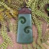 Hapopo Pounamu Toki with Koru - NZ Greenstone