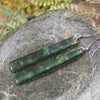 Roimata or Teardrop earrings carved from Kawakawa Pounamu - NZ Greenstone