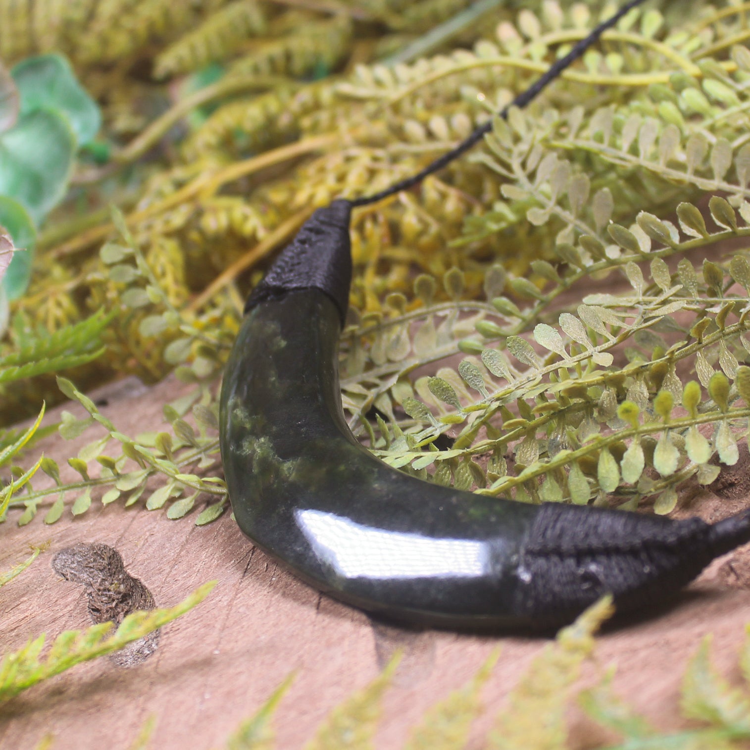 Breastplate or Shield carved from Rimu Pounamu - NZ Greenstone