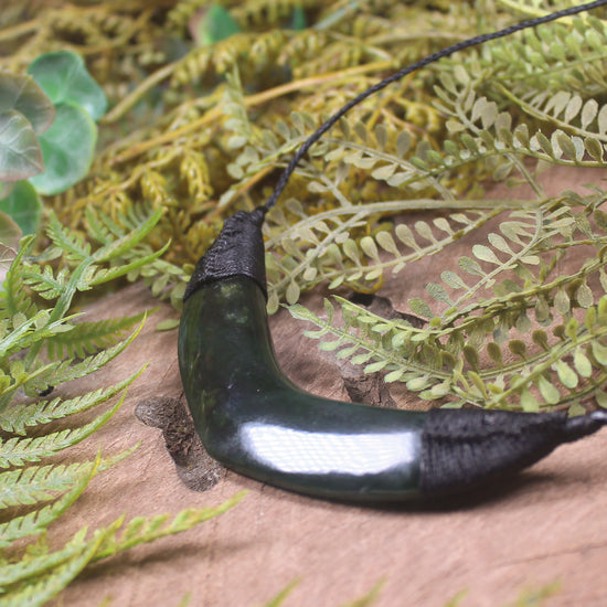 Breastplate or Shield carved from Kawakawa Pounamu - NZ Greenstone