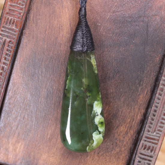 Rimu Pounamu Roimata Pendant - NZ Greenstone