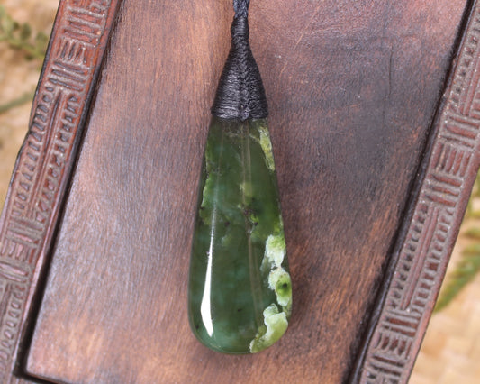 Rimu Pounamu Roimata Pendant - NZ Greenstone