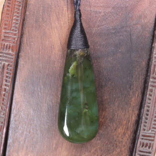 Rimu Pounamu Roimata Pendant - NZ Greenstone