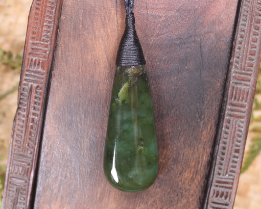 Rimu Pounamu Roimata Pendant - NZ Greenstone