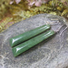 Hapopo Pounamu Toki earrings - NZ Greenstone