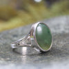 Hapopo Pounamu Silver Ring