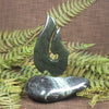 Pounamu matau sculpture - NZ Greenstone