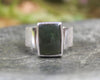 Sterling Silver Kawakawa Pounamu Ring - NZ Greenstone