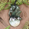 Manaia carved from Hapopo Pounamu - NZ Greenstone