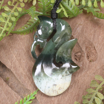 Manaia carved from Hapopo Pounamu - NZ Greenstone