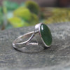 Ring with Kawakawa Pounamu