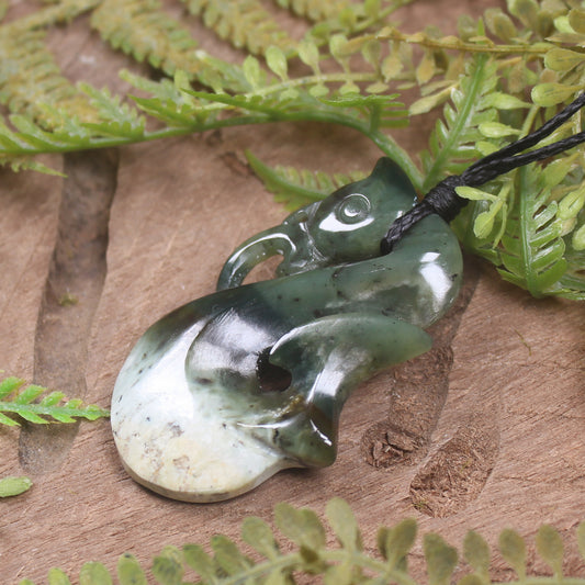 Manaia carved from Hapopo Pounamu - NZ Greenstone