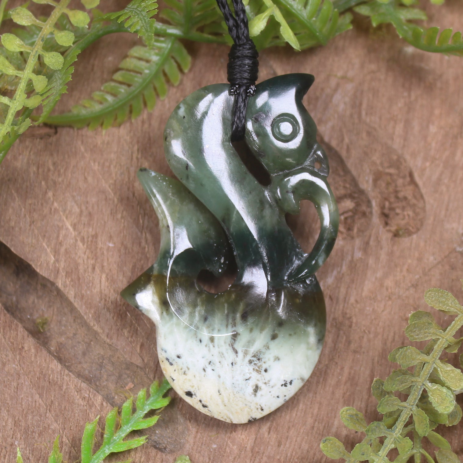 Manaia carved from Hapopo Pounamu - NZ Greenstone