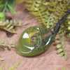 Tangiwai Pounamu Hei Matau pendant  - NZ Greenstone