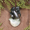 Manaia carved from Flower Jade Pounamu - NZ Greenstone