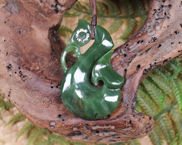 Manaia carved from Hapopo Pounamu - NZ Greenstone