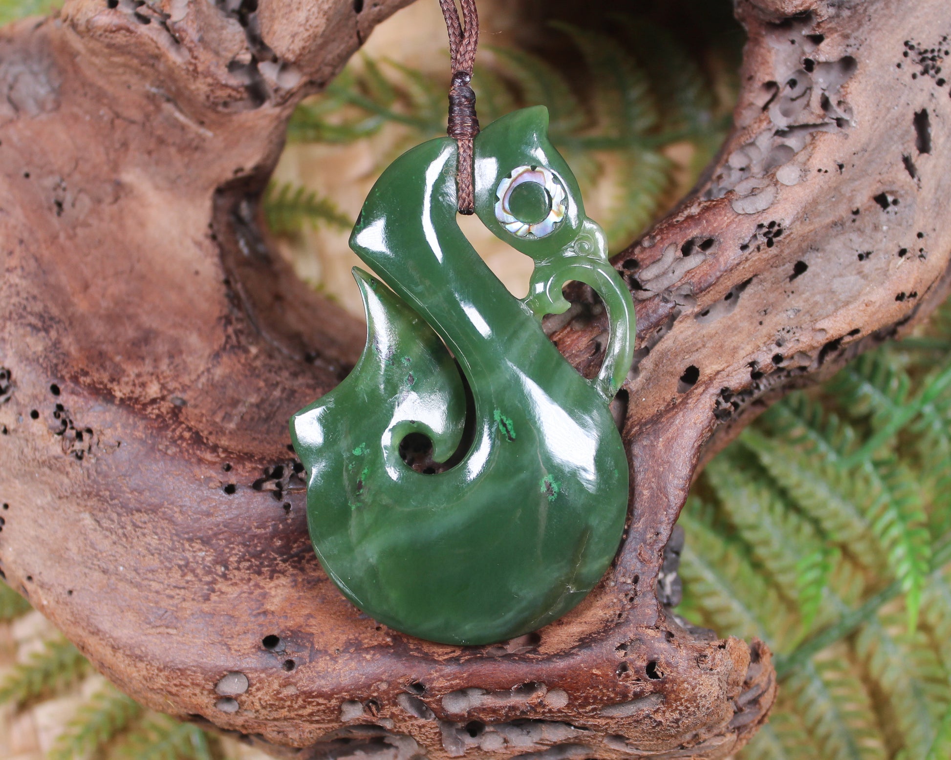 Manaia carved from Hapopo Pounamu - NZ Greenstone