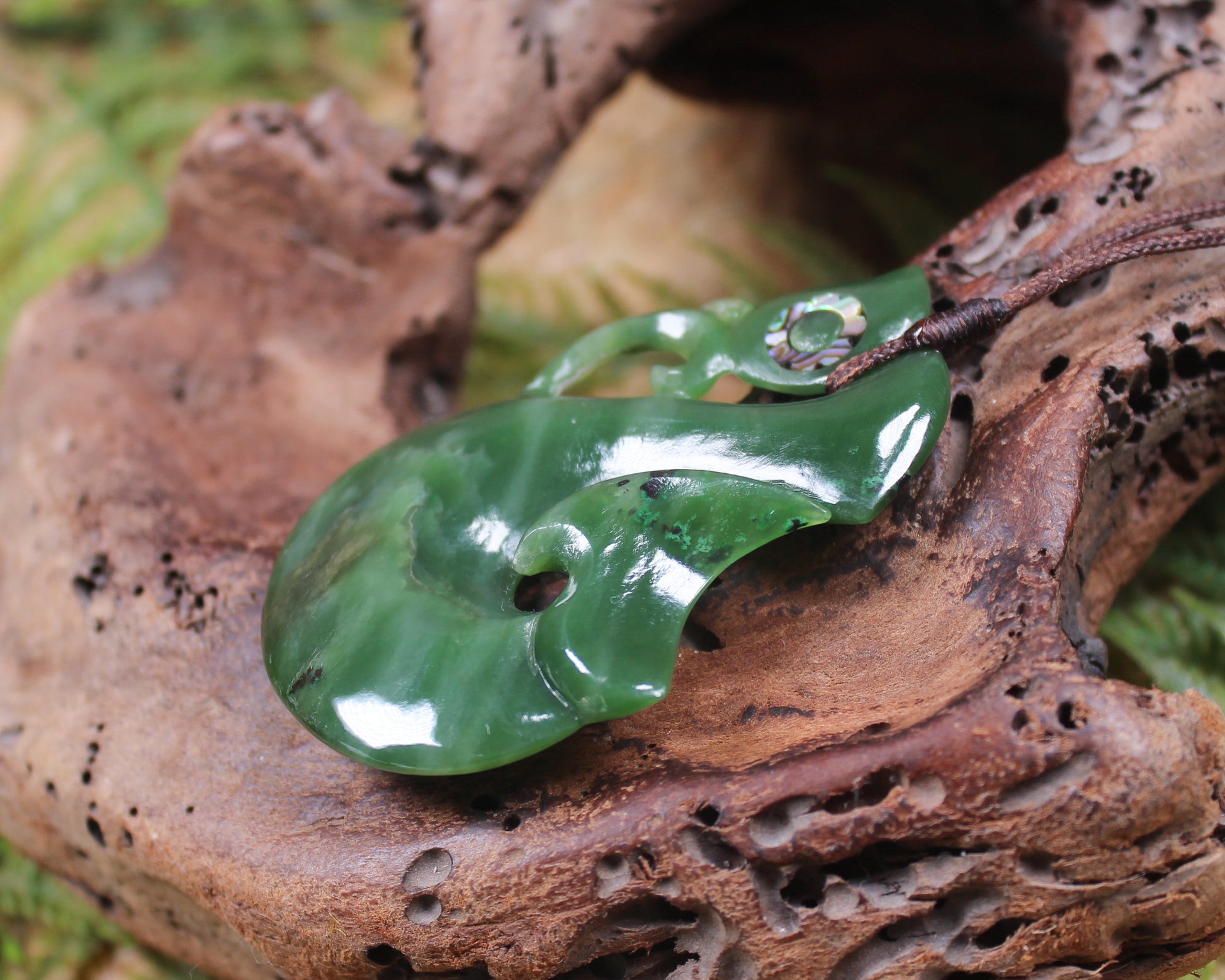 Manaia carved from Hapopo Pounamu - NZ Greenstone