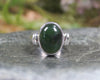 Sterling Silver Rimu Pounamu Ring - NZ Greenstone