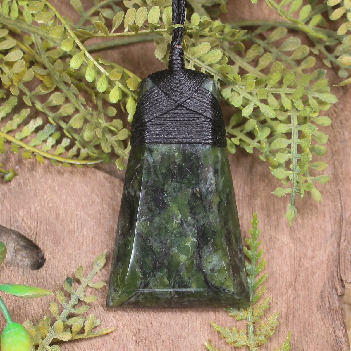 Douglas Creek Pounamu carved into a Toki Pendant - NZ Greenstone