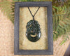 Framed Rimu Pounamu Manaia Pendant - NZ Greenstone