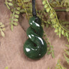 Twist carved from Kawakawa Pounamu - NZ Greenstone