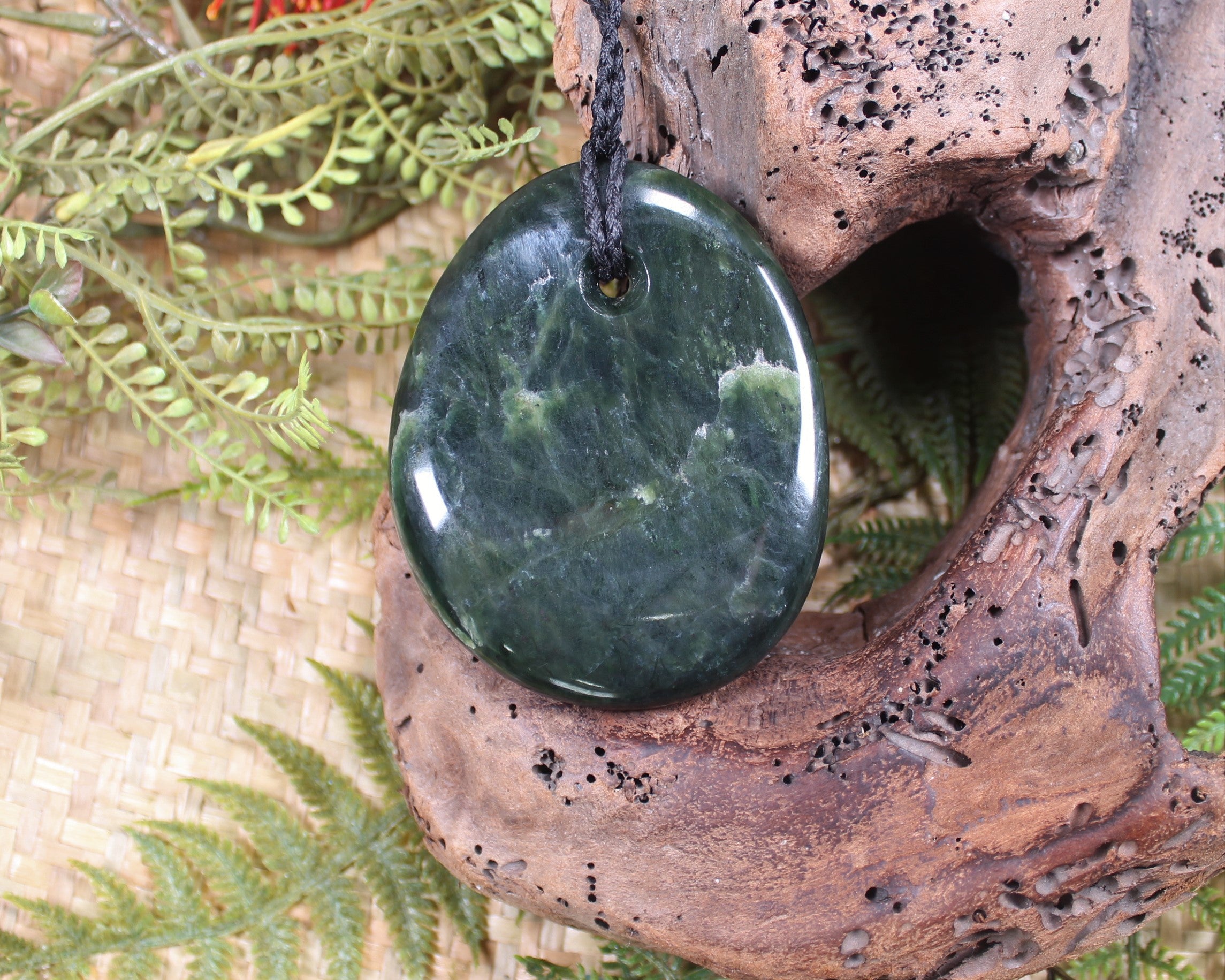 Roimata carved from Kawakawa Pounamu - NZ Greenstone