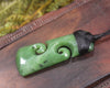 Hapopo Pounamu Toki with Koru