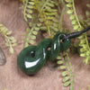 Twist carved from Kawakawa Pounamu - NZ Greenstone