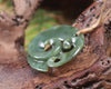 Inanga Koru pendant - NZ Greenstone