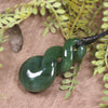 Twist or Pikorua carved from Hapopo Pounamu - NZ Greenstone