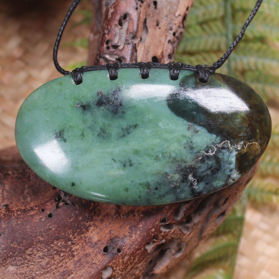 Breastplate or Shield carved from Inanga Pounamu - NZ Greenstone