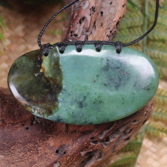 Breastplate or Shield carved from Inanga Pounamu - NZ Greenstone