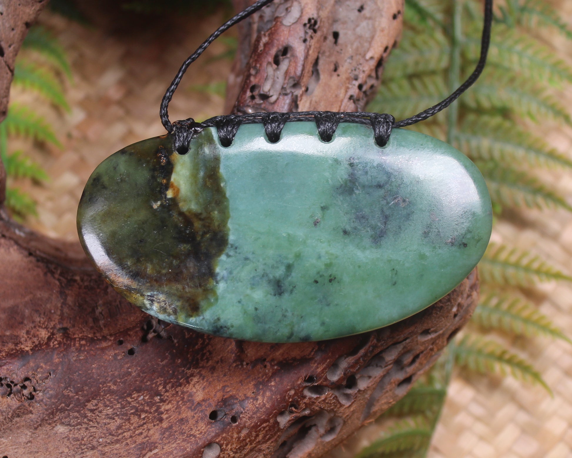 Breastplate or Shield carved from Inanga Pounamu - NZ Greenstone