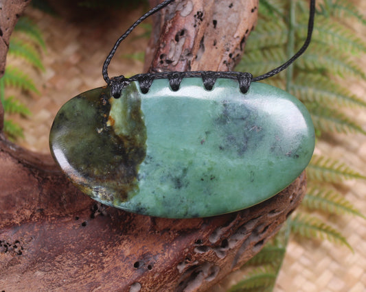 Breastplate or Shield carved from Inanga Pounamu - NZ Greenstone