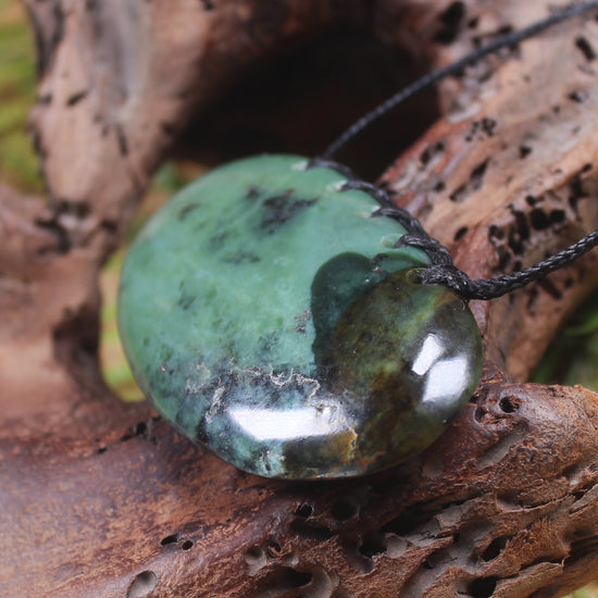 Breastplate or Shield carved from Inanga Pounamu - NZ Greenstone